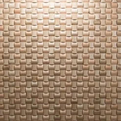 Wwd Plaquette de parement en bois massif effet 3D RUBATO - Chêne - 60 x 15 cm - 11 panneaux - 1m²