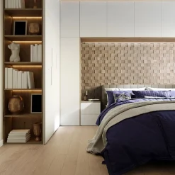 Plaquette de parement en bois massif effet 3D CHESS - Chêne - 60 x 15 cm - 11 panneaux - 1m²-Wwd Outlet