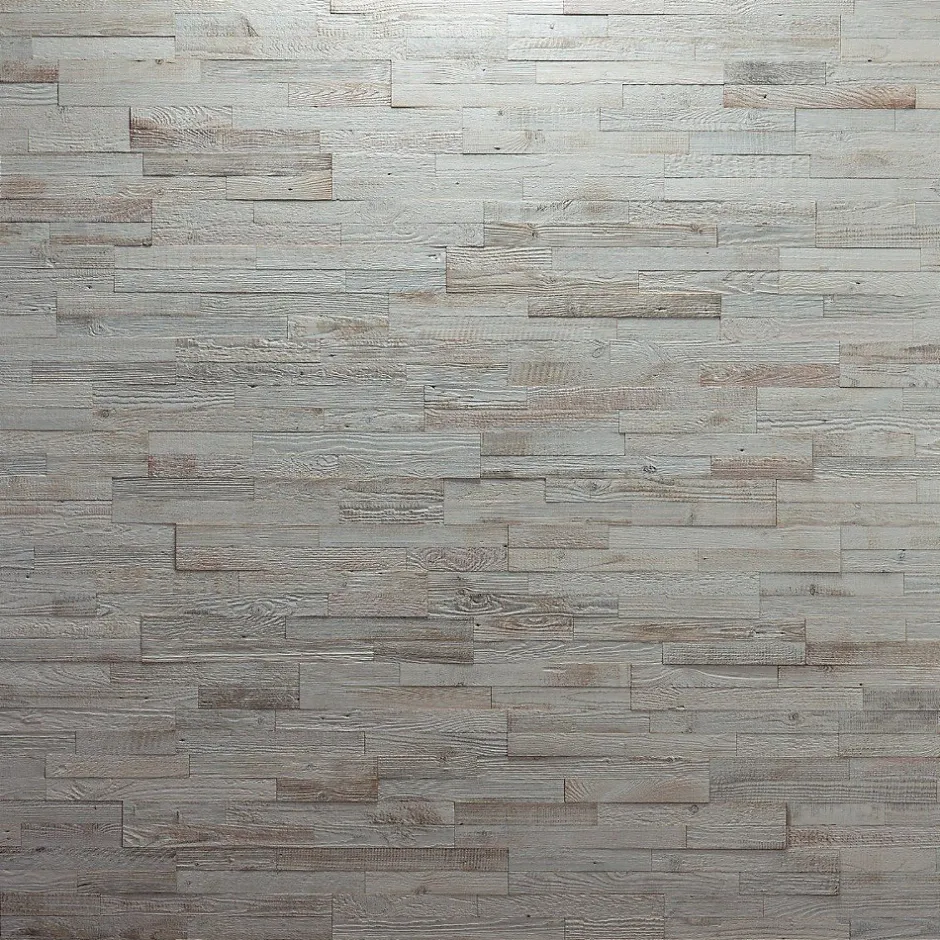 Wwd Plaquette de parement en bois effet 3D CITO - Bois récupéré - 72 x 10cm - 14 panneaux - 1m²