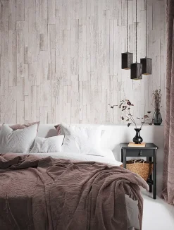 Wwd Plaquette de parement en bois effet 3D CITO - Bois récupéré - 72 x 10cm - 14 panneaux - 1m²