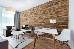 Plaquette de parement en bois effet 3D A PRIORI- Bois récupéré - 72 x 10cm - 42 panneaux - 3m²-Wwd Discount