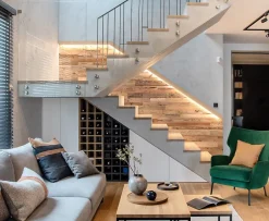 Plaquette de parement en bois effet 3D AMBER MINI - Bois recyclé - 32 x 10/8/6 cm - 42 panneaux - 1m²-Wwd Outlet