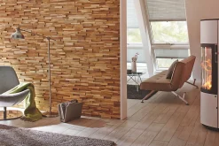 Plaquette de parement Firenze bois 17.8cm x 54.5cm- Discount