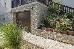 Plaquette de parement intérieur/extérieur béton aspect pierre naturelle L.38,5 x l.10 cm x ép.24 mm, Bosra-Colours New