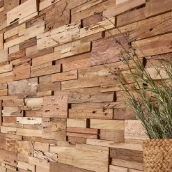 Plaquette de parement intérieur Madura teck coloris naturel