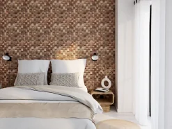 Plaquette de parement intérieur Ultrawood Square bois coloris naturel (vendu à la pièce)- Online