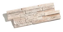 Plaquette de parement intérieur White Wash bois blanc (vendu à la pièce)- Discount