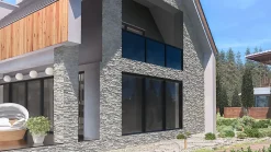 Plaquette de parement Int/Ext Kenya béton blanc 0,4m²