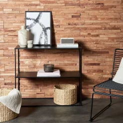 Plaquette de parement mural décoratif en bois - 1-1,8 x 18 x 49,5 cm - Aspect Brut-Woodbord Best