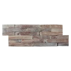 Woodbord Plaquette de parement mural décoratif en bois - 1-1,8 x 18 x 49,5 cm - Huilé Blanchi