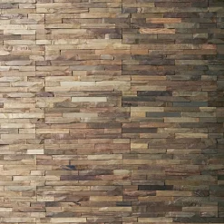 Plaquette de parement mural décoratif en bois - 1-1,8 x 18 x 49,5 cm - Huilé Bruni-Woodbord Sale