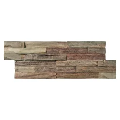 Plaquette de parement mural décoratif en bois - 1-1,8 x 18 x 49,5 cm - Huilé Bruni-Woodbord Sale