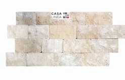 Casa Linea Plaquette de parement pierre naturelle Travertin (vendue au carton)