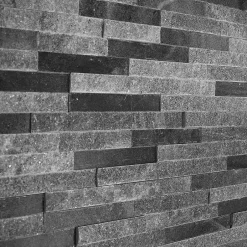 Modulo Plaquette de parement pierre naturelle - NATIMUR MIX BLACK - - 0,468m² - intérieur/extérieur