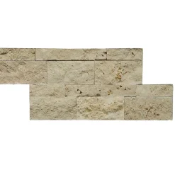 Plaquette de parement pierre naturelle et travertin mix beige-Casa Linea Online