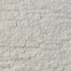 Modulo Plaquette de parement pierre naturelle -NATIMUR WHITE SHINY - - 0,468m² - intérieur/extérieur