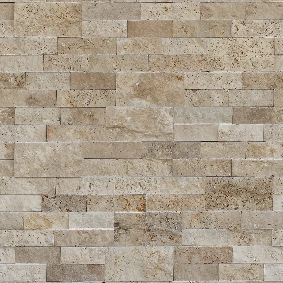 Plaquette de parement pierre naturelle - NATIMUR PANTEON TRAVERTIN - - 0,556m² - intérieur/extérieur-Modulo Clearance