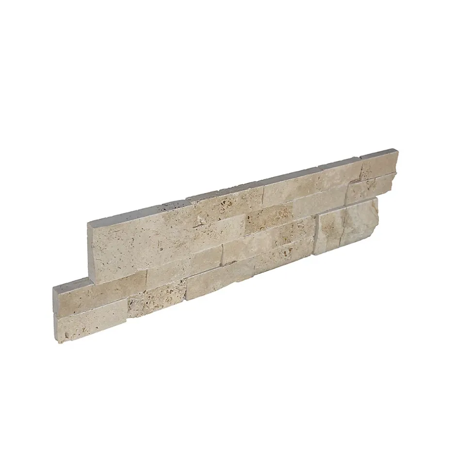 Plaquette de parement pierre naturelle - NATIMUR PANTEON TRAVERTIN - - 0,556m² - intérieur/extérieur-Modulo Clearance