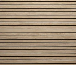 Plaquette de parement polystyrène intérieur effet tasseau décoratif lamelle bois