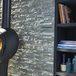 Plaquette de parement Slim 2 pierre naturelle gris clair (vendue au carton)