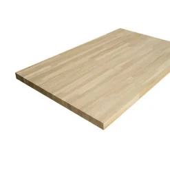 Plateau chêne massif lamellé collé abouté 1600 x 800 x 22 mm-Forestea
