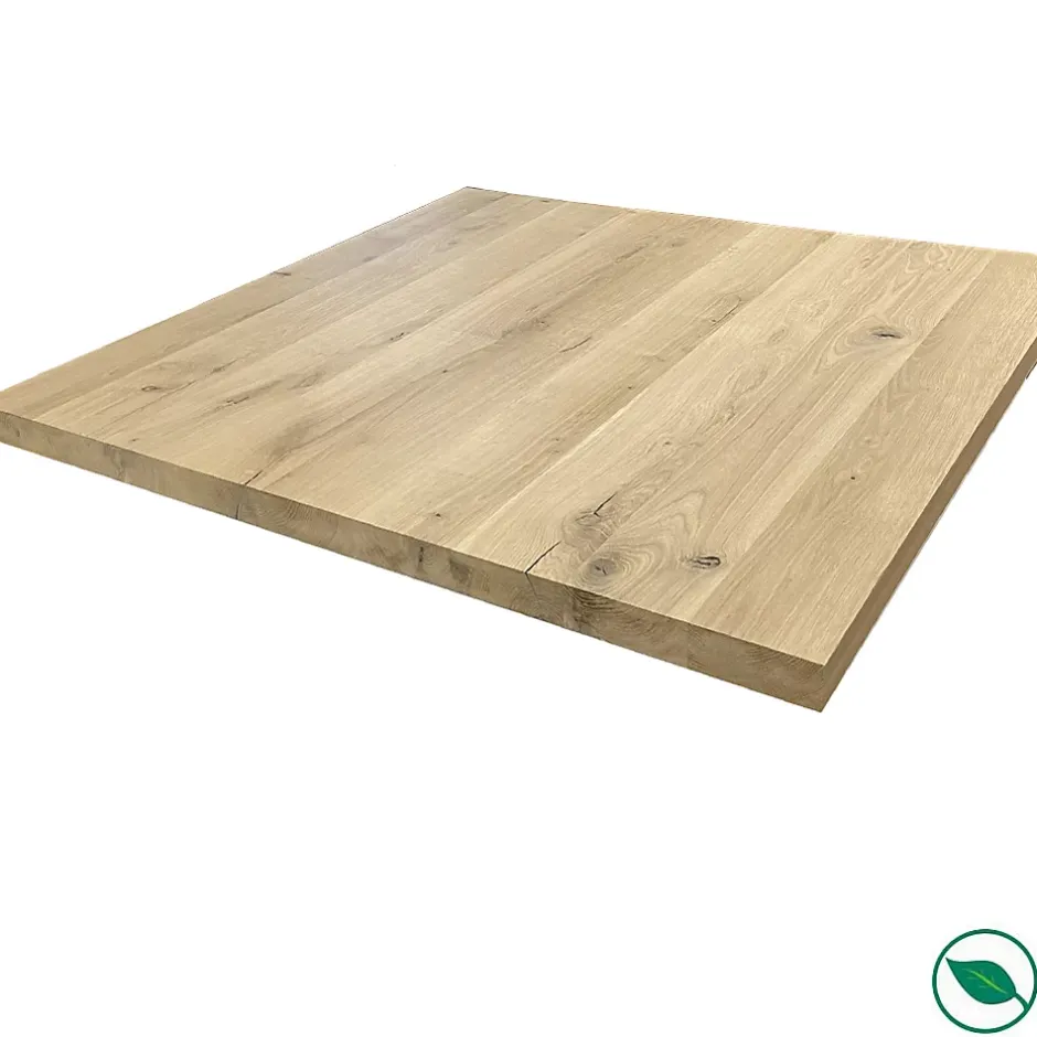 Forestea Plateau chêne massif pleines lames 900 x 900 x 40 mm