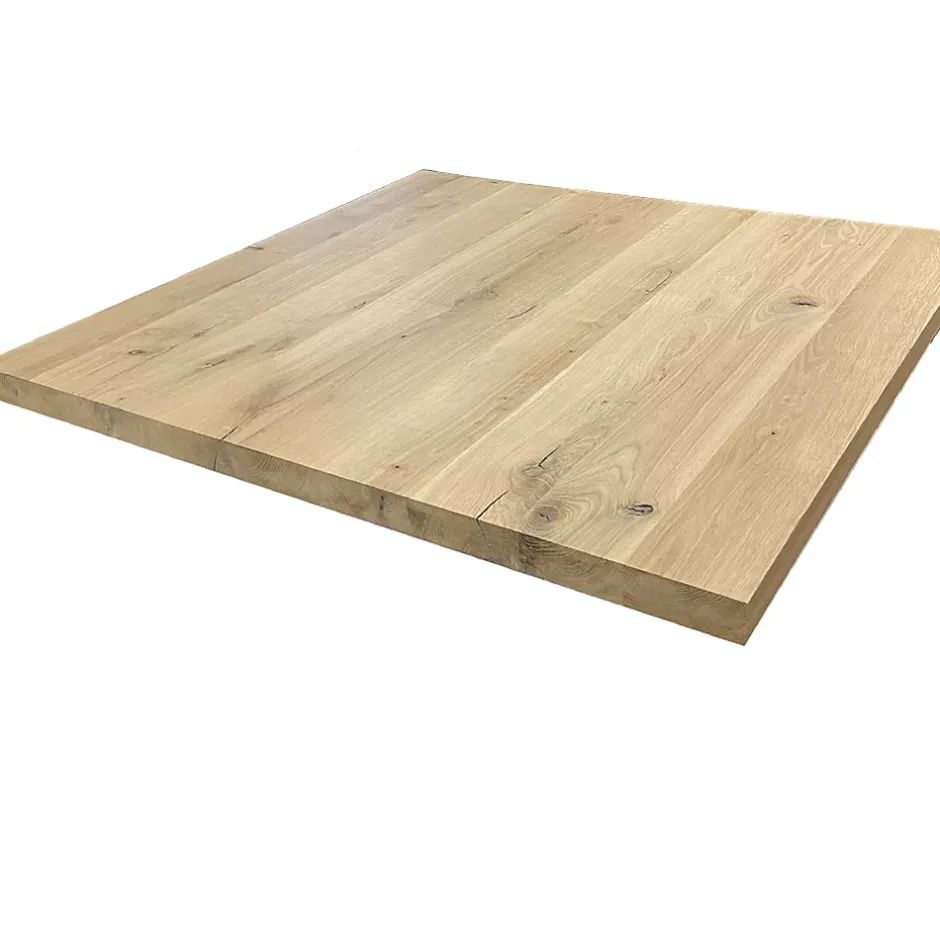 Forestea Plateau chêne massif pleines lames 900 x 900 x 40 mm