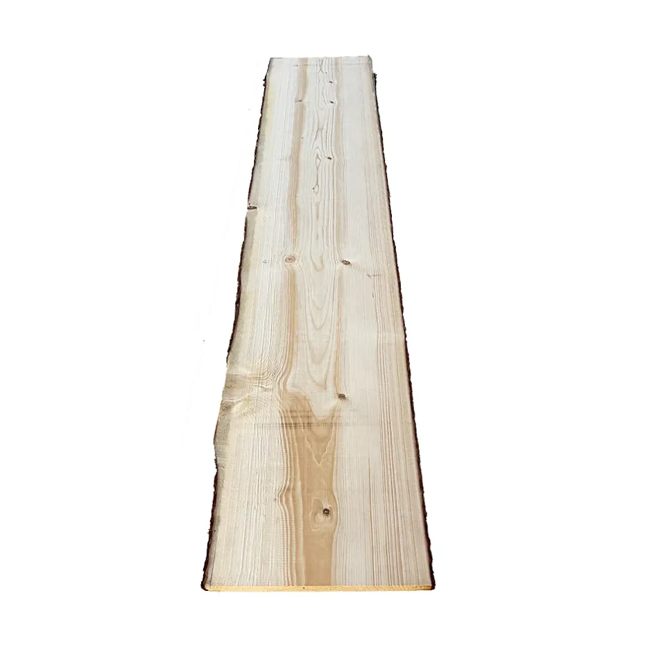 Plateau de table Sapin massif bords naturels flacheux L.200 x l.30-38 cm, Ep.28 mm-Wood&Sens Discount