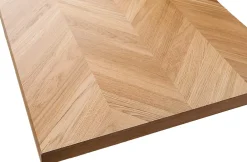 Plateau plaqué chêne huilé point de Hongrie L.200 x l.80 cm, ép.37 mm- Hot