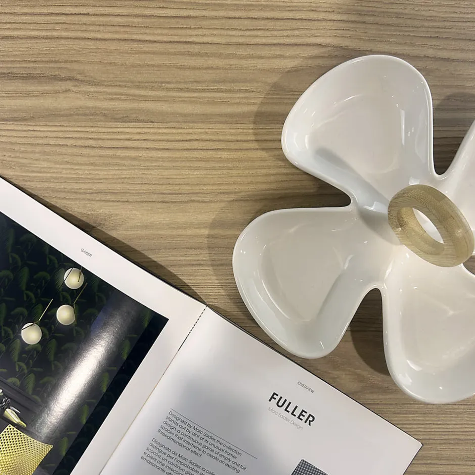 Plateau rond 120cm decor chene naturel --Restootab Outlet