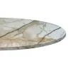 Restootab Plateau rond 120cm decor marbre calcuta -