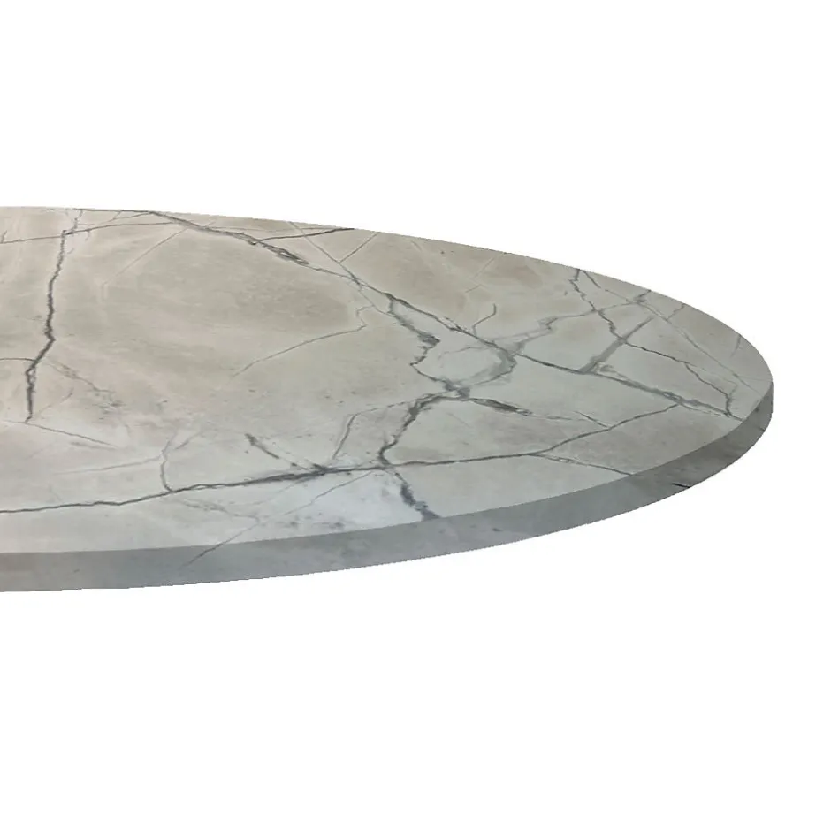 Restootab Plateau rond 80cm decor marbre venato -