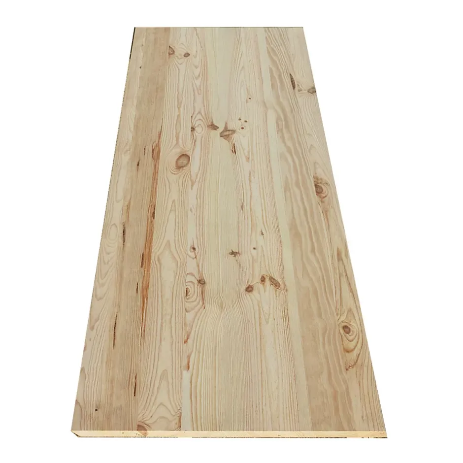 Plateau table bois massif Pin Rustique L.200 X l.60 cm, Ep.34 mm-Wood&Sens Outlet