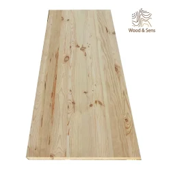 Plateau table bois massif Pin Rustique L.200 X l.80 cm, Ep.34 mm-Wood&Sens Sale