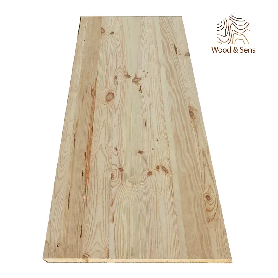 Plateau table bois massif Pin Rustique L.200 X l.80 cm, Ep.34 mm-Wood&Sens Sale