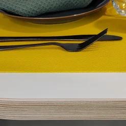 Restootab Plateau 120x70 blanc chants bois -