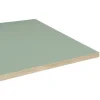 Plateau 60x60 couleur vert celadon chants imitation bois --Restootab Online