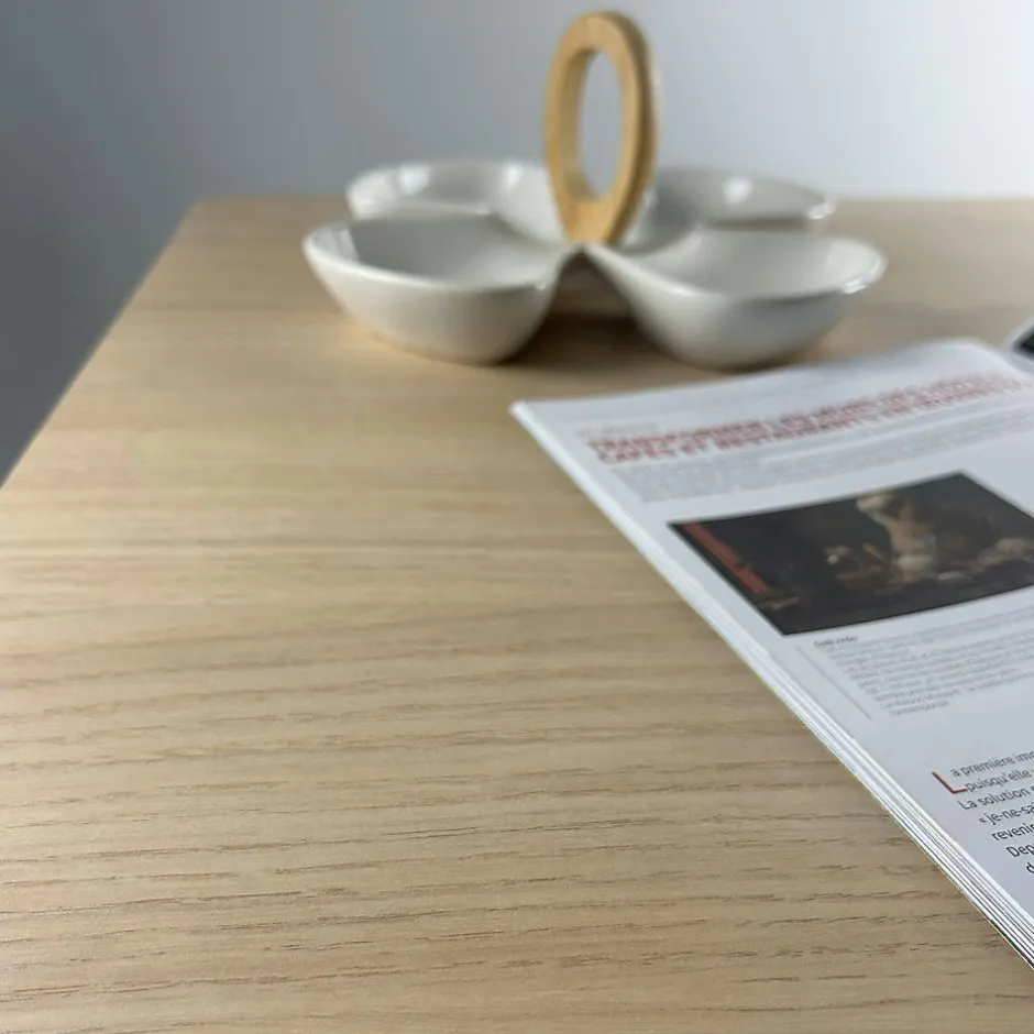 Restootab Plateau 90x90 decor chene alba -