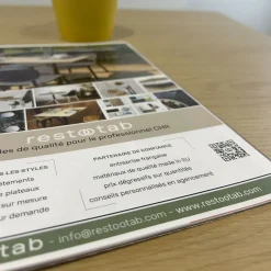 Restootab Plateau 90x90 decor chene miel -