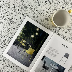 Plateau 60x60 decor terrazzo white chip --Restootab Sale