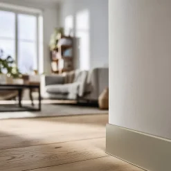 Quest Plinthe adhésive en PVC PREMIUM 10 cm, plinthe lisse flexible FLEX, pour sols RAL 1001, beige, 10 m