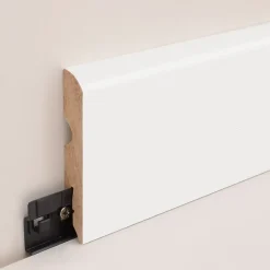 Plinthe arrondie MDF blanc 220 x 8 cm, ép.13 mm-GoodHome