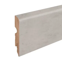 Plinthe arrondie MDF décor 8 aspect béton gris 220 x 8 cm, ép.13 mm-GoodHome Best