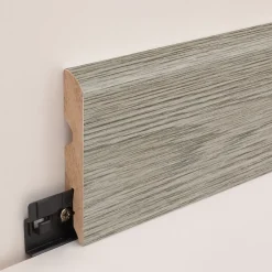 Plinthe arrondie MDF décor 12 chêne brun 220 x 8 cm, ép.13 mm-GoodHome New