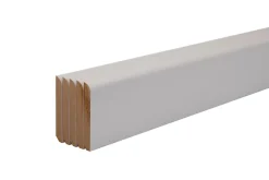 Plinthe arrondie MDF prépeint 200 x 10 cm, ép.10 mm (vendu par lot de 5)- Sale