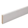 Plinthe arrondie MDF prépeint blanc 244 x 12 cm, ép.12 mm