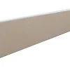 Plinthe arêtes vives avec bord arrondi MDF papier blanc 240 x 8 cm, ép.14 mm