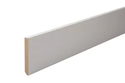 Plinthe arêtes vives MDF prépeint 244 x 10 cm, ép.10 mm