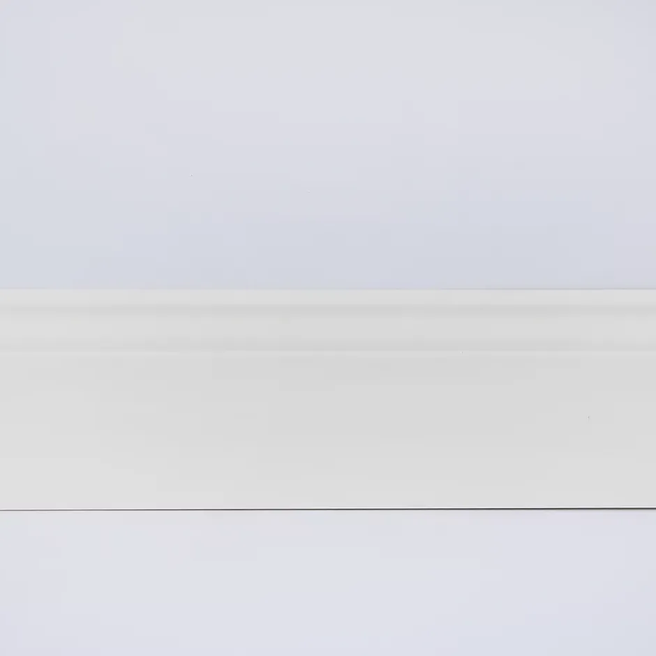 Plinthe Bois de Pin Merkusii - Enduite Gesso Blanc - 12x120x2200mm-Woodbord Best