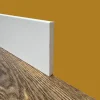 Eternal Parquet Plinthe carrée 100 ml en fibres de bois compactes blanches 120 x 12 mm